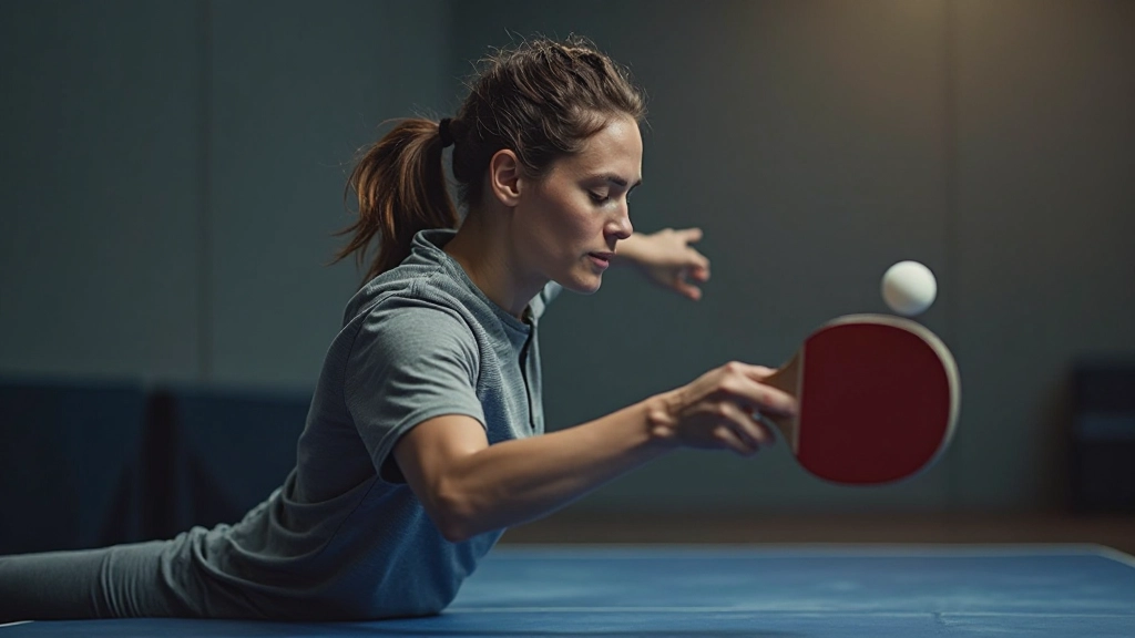 Athlete performing post-training recovery stretching routine in comfortable environment